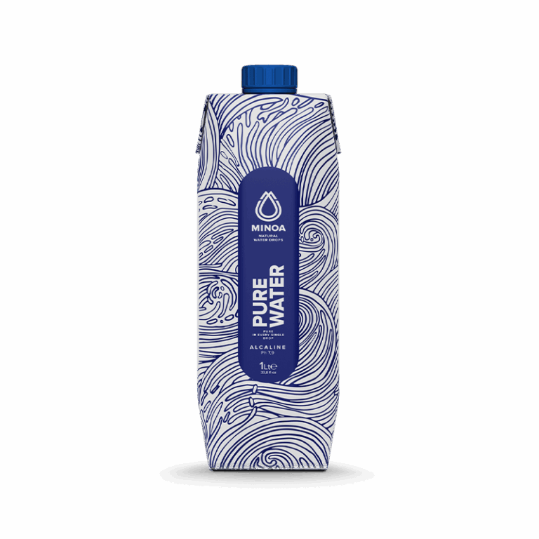Minoa Pure Water Εμφιαλωμένο Νερό σε Χάρτινη Φυσική Συσκευασία 1Lt