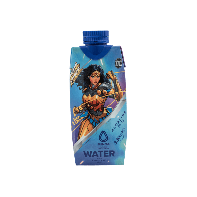 Minoa Kids Pure Water 360 Wonder Woman 330ml Εμφιαλωμένο Νερό σε Παιδική Χάρτινη Φυσική Συσκευασία