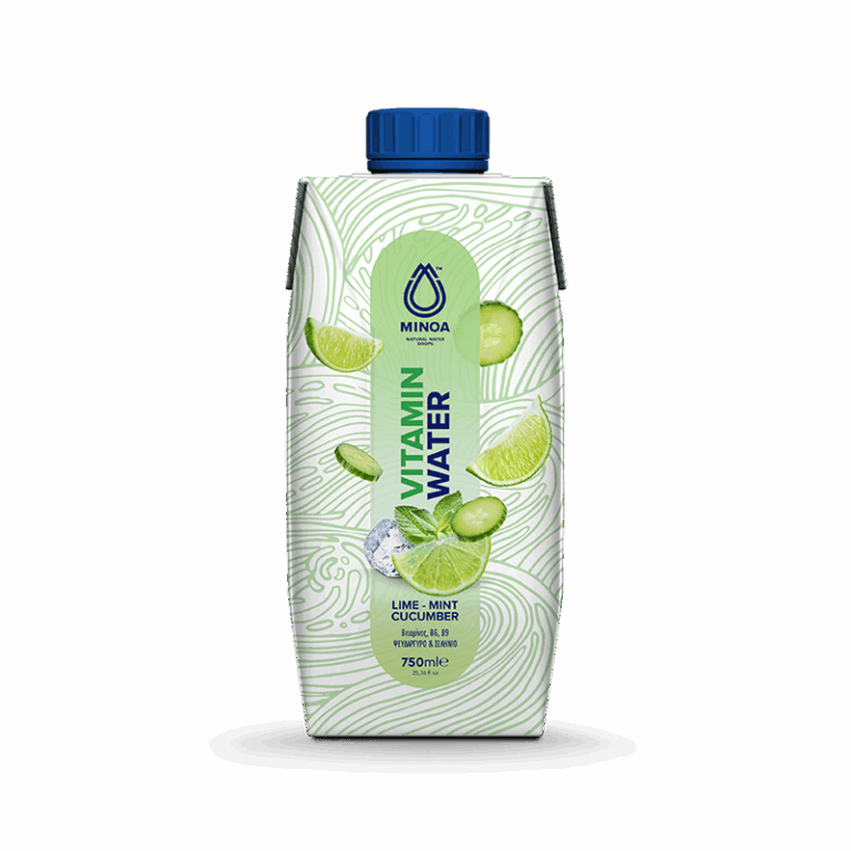 Minoa Immunity Vitamin Water Βιταμινούχο Νερό με Γεύση Lime - Mint - Cucumber 750ml