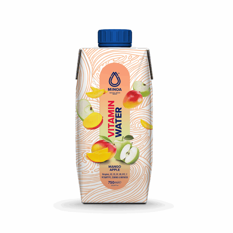 Minoa Relax Vitamin Water Βιταμινούχο Νερό με Γεύση Mango - Apple 750ml